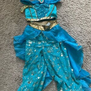 Disney Turquoise and Gold Princess Dance Costume- Jasmine